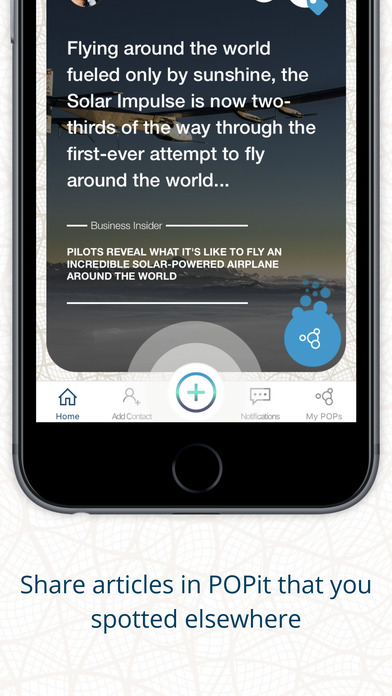POPit v2 iOS mobile application Geneva