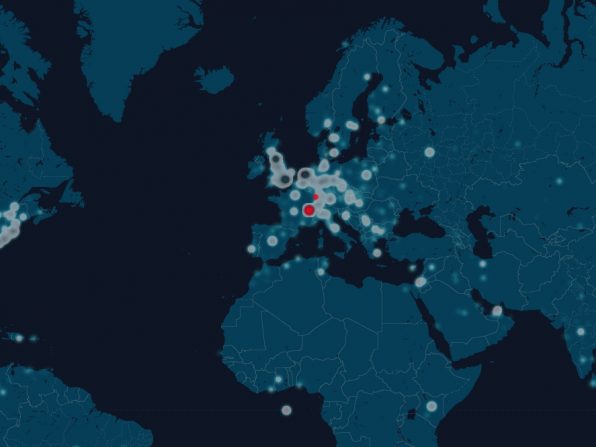 DITOs Map - Real time data visualisation map development Geneva