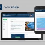 Ecole Moser - Espace famille - Vue desktop - Portfolio